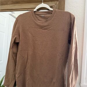 Uni Qlo Brown Long Sleeve Shirt